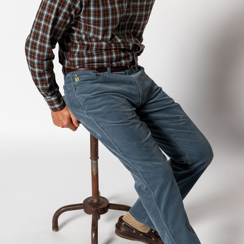 Holston Corduroy Five-Pocket - Dusk Blue