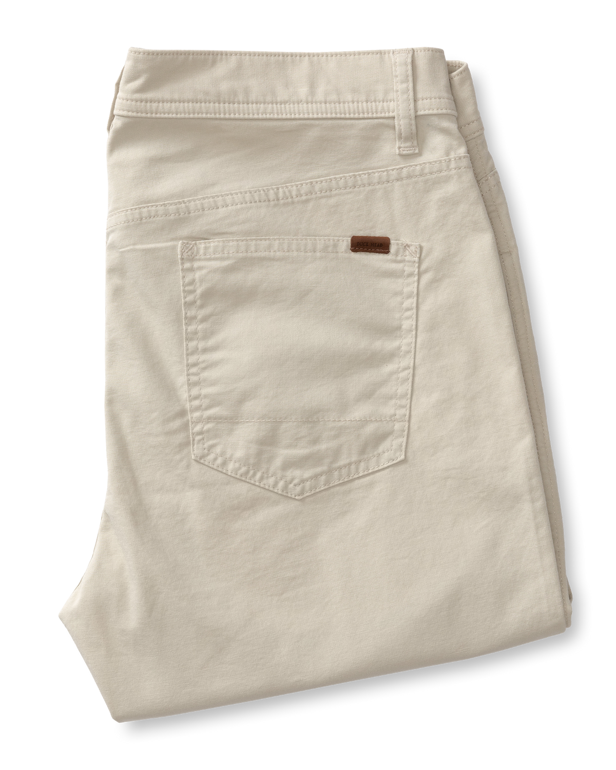 Classic Fit Pinpoint Canvas Five-Pocket - Stone