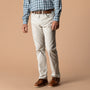 Classic Fit Pinpoint Canvas Five-Pocket - Stone