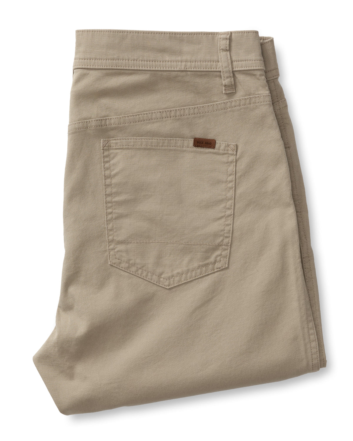 Classic Fit Pinpoint Canvas Five-Pocket - Khaki
