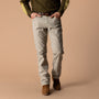 Classic Fit Pinpoint Canvas Five-Pocket - Khaki
