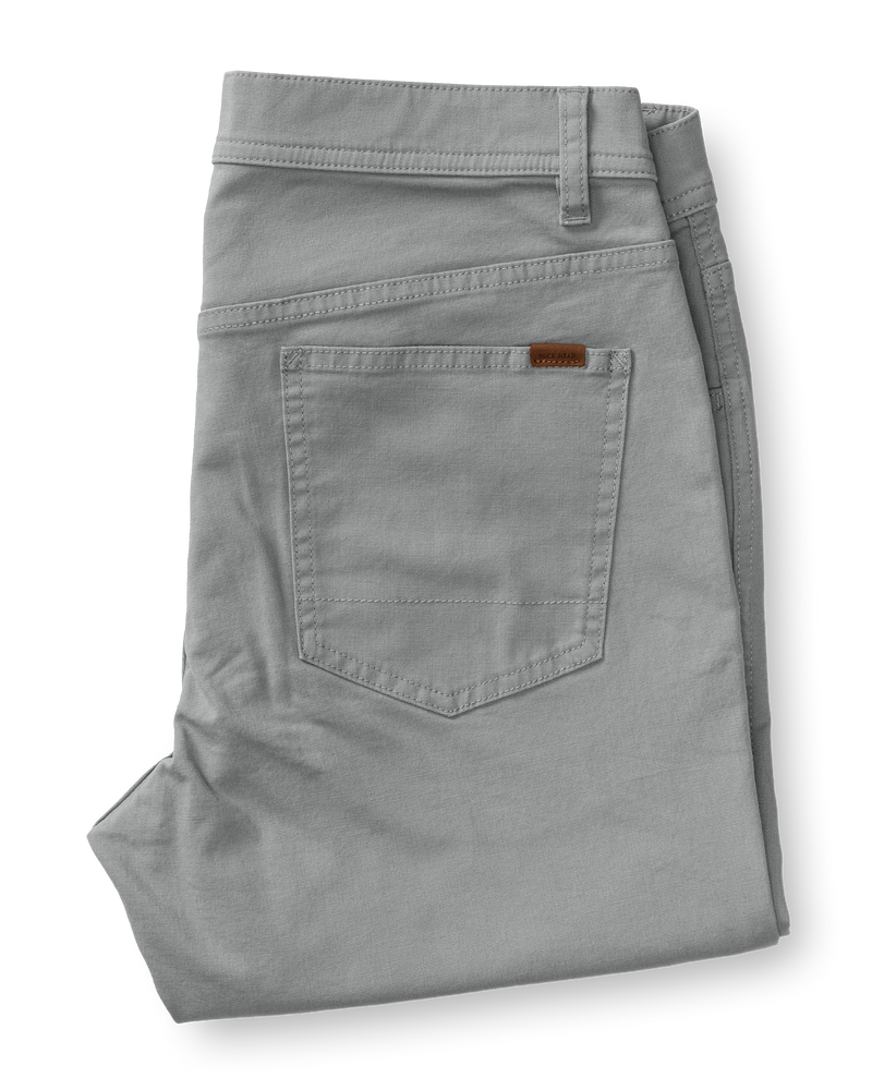 Classic Fit Pinpoint Canvas Five-Pocket - Shadow Grey
