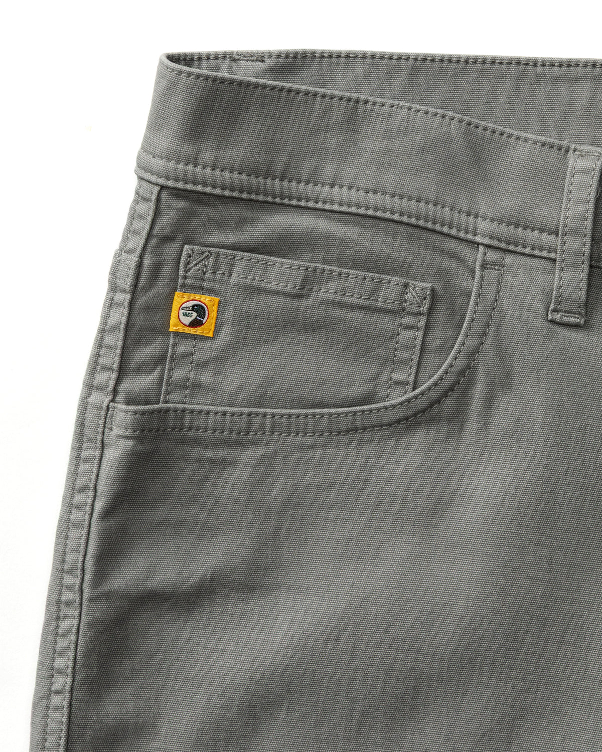 Classic Fit Pinpoint Canvas Five-Pocket - Shadow Grey