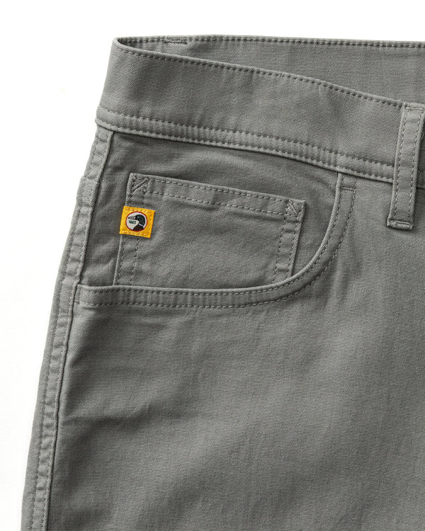 Classic Fit Pinpoint Canvas Five-Pocket - Shadow Grey
