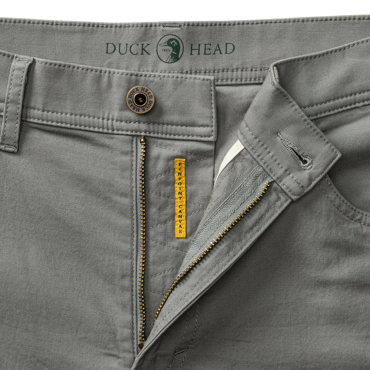 Classic Fit Pinpoint Canvas Five-Pocket - Shadow Grey