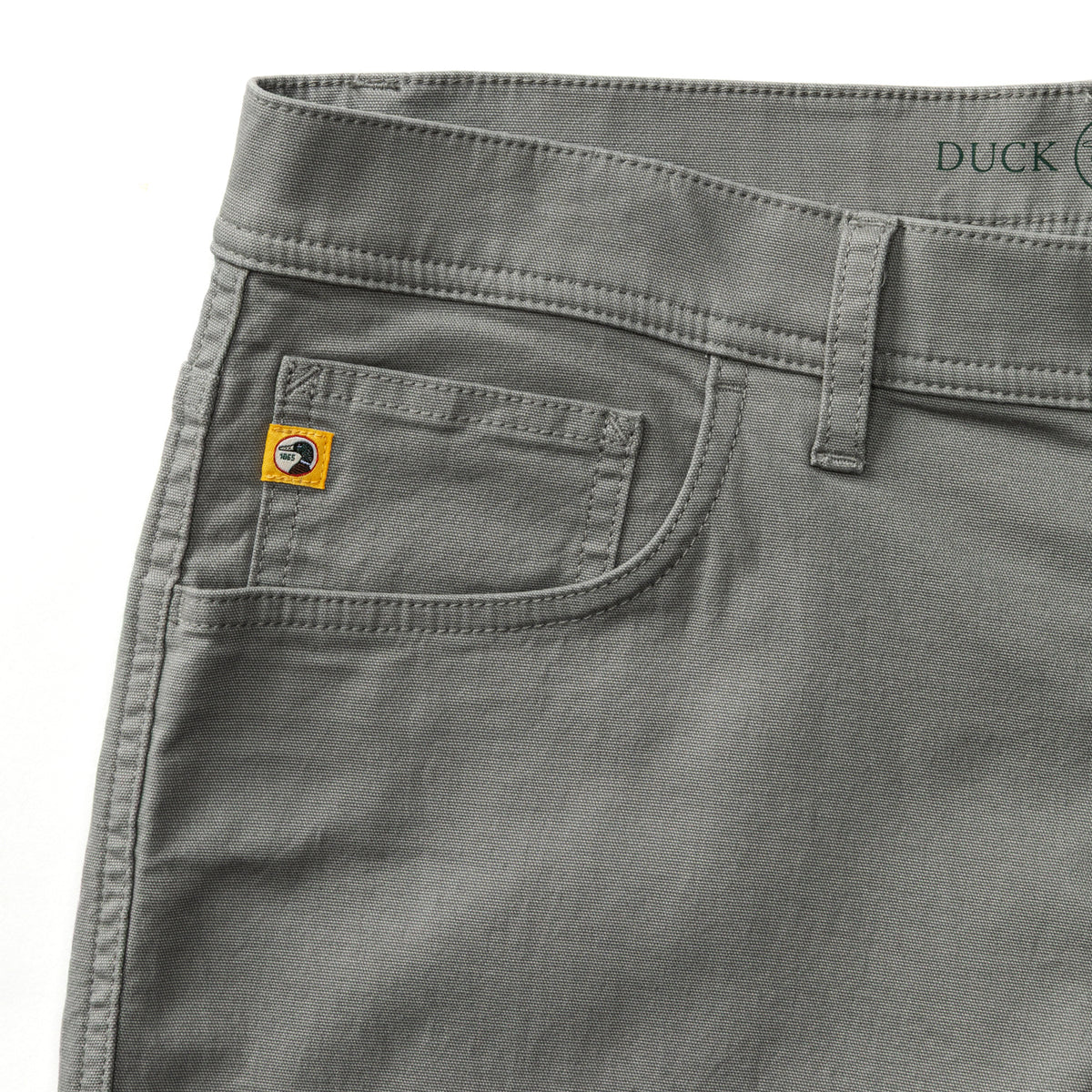 Classic Fit Pinpoint Canvas Five-Pocket - Shadow Grey