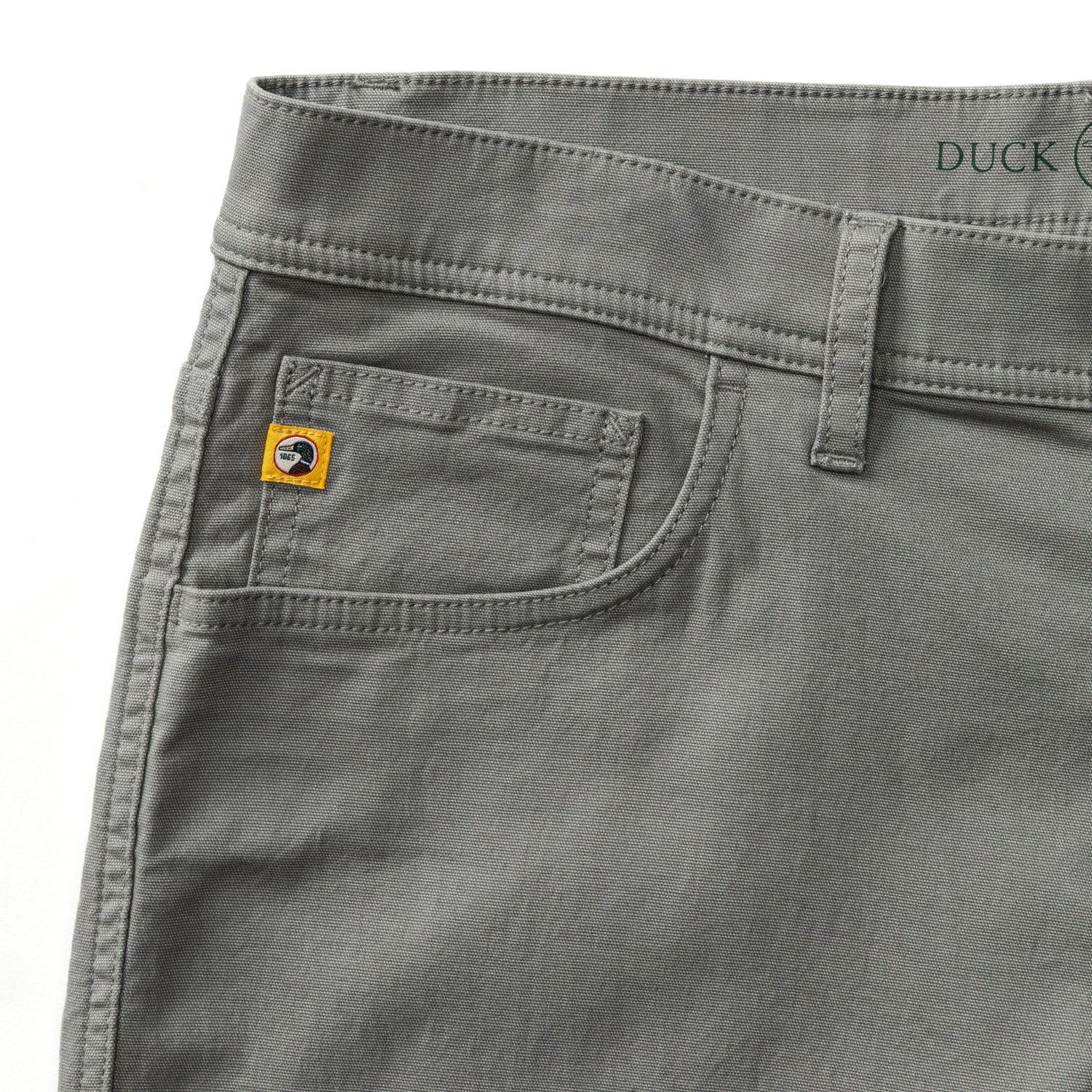 Classic Fit Pinpoint Canvas Five-Pocket - Shadow Grey