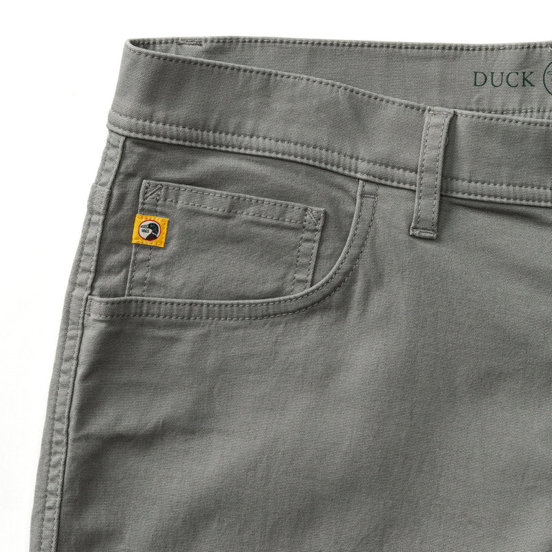 Classic Fit Pinpoint Canvas Five-Pocket - Shadow Grey