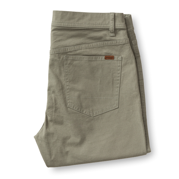 Classic Fit Pinpoint Canvas Five-Pocket - Mist Grey
