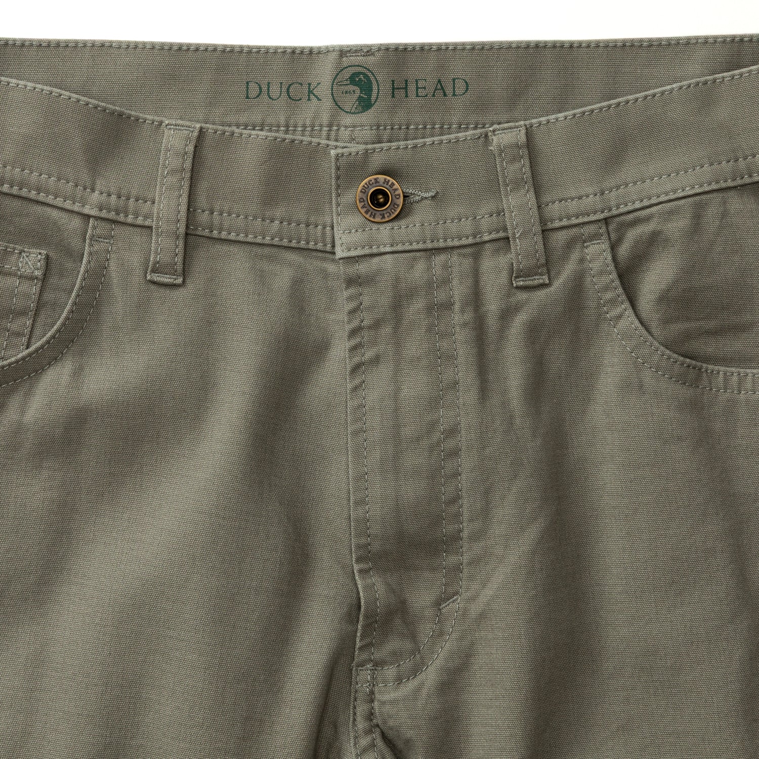 Classic Fit Pinpoint Canvas Five-Pocket - Mist Grey