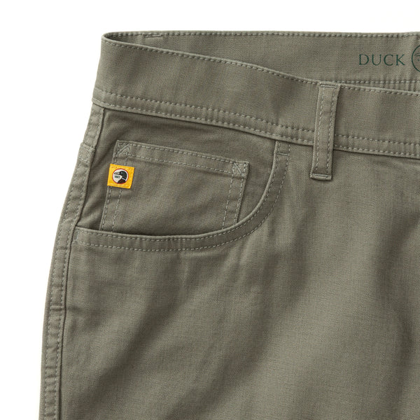 Classic Fit Pinpoint Canvas Five-Pocket - Mist Grey