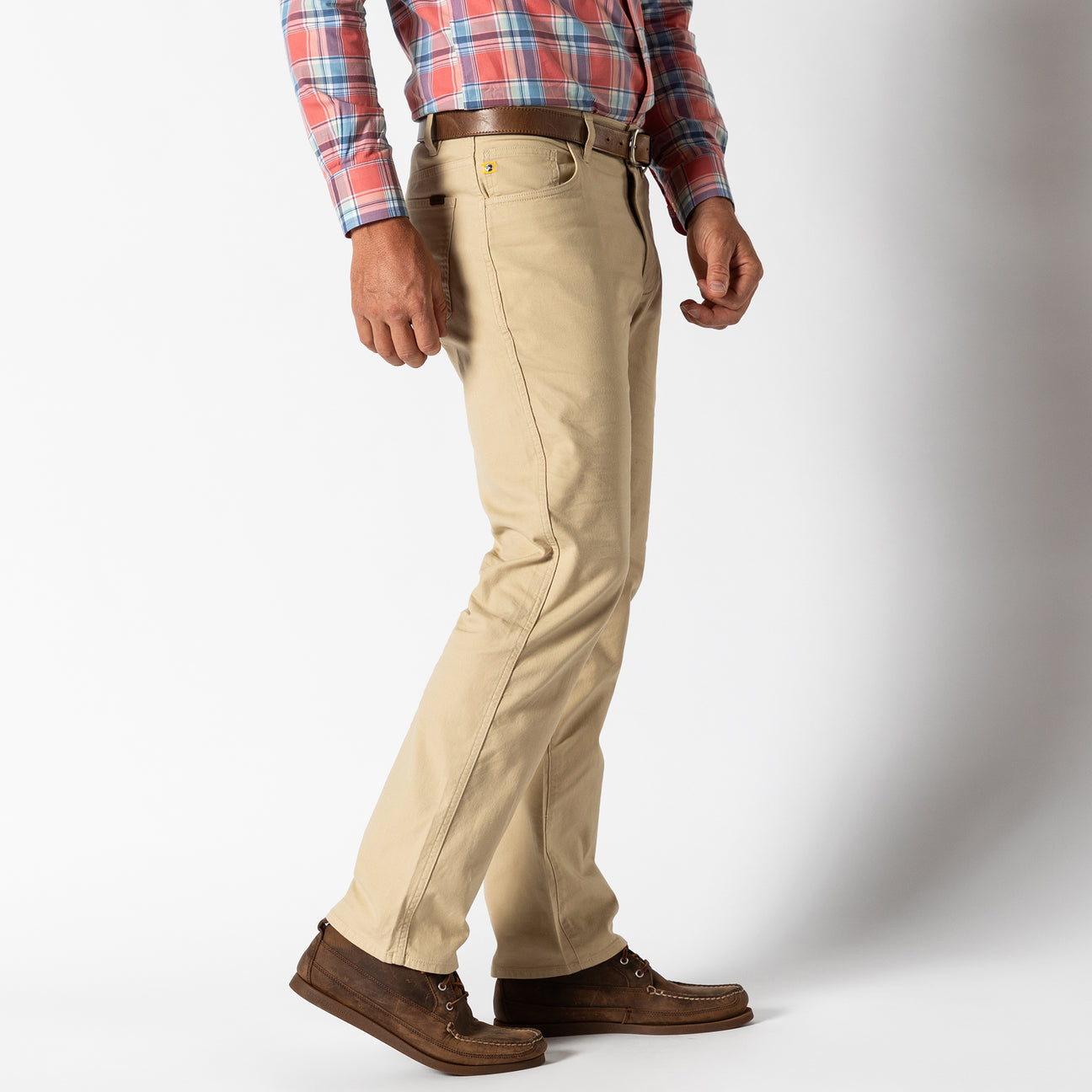 Classic Fit Pinpoint Canvas Five-Pocket - Sand
