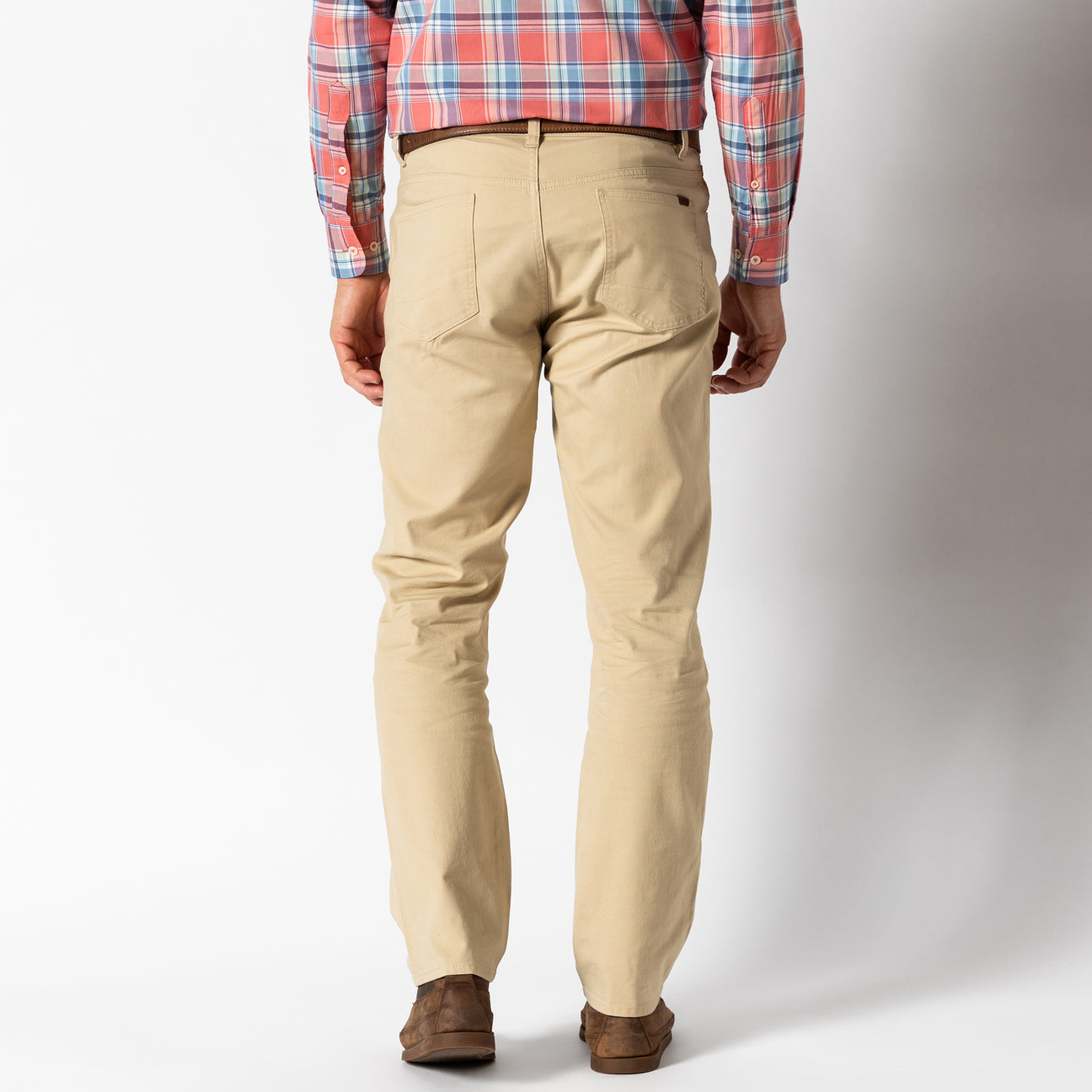 Classic Fit Pinpoint Canvas Five-Pocket - Sand