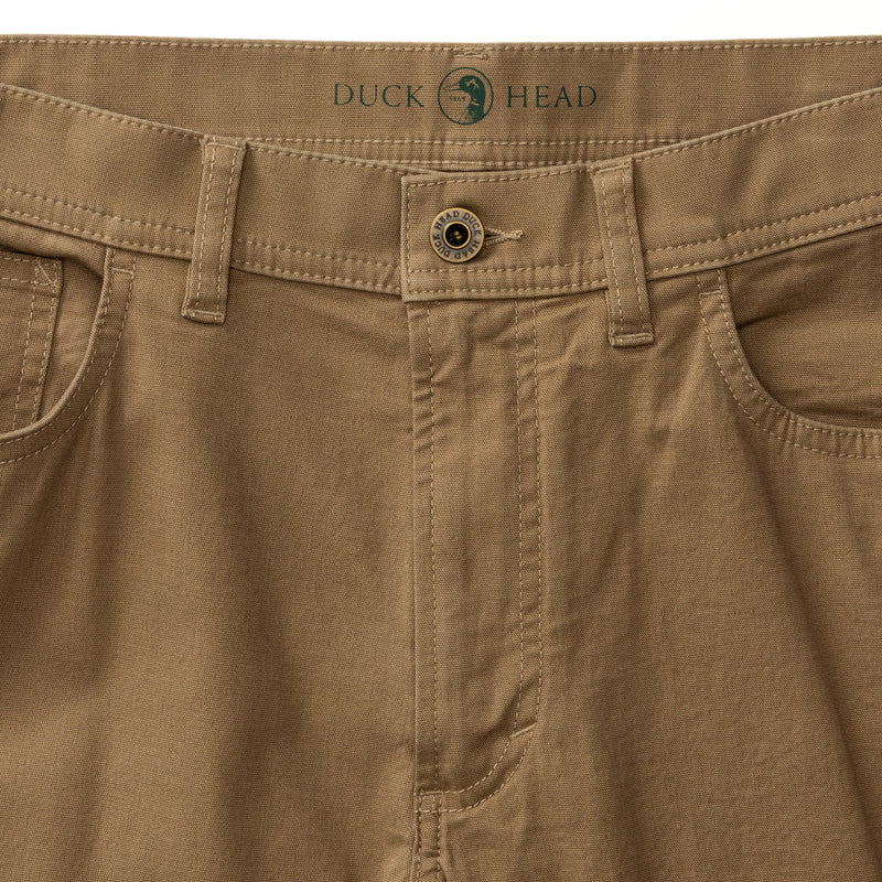 Classic Fit Pinpoint Canvas Five-Pocket - Weathered Oak
