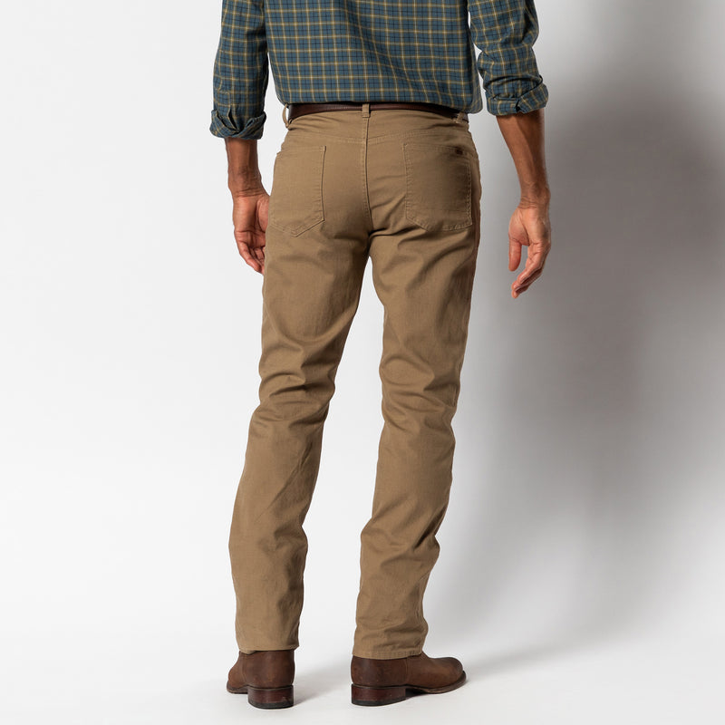 Classic Fit Pinpoint Canvas Five-Pocket - Weathered Oak