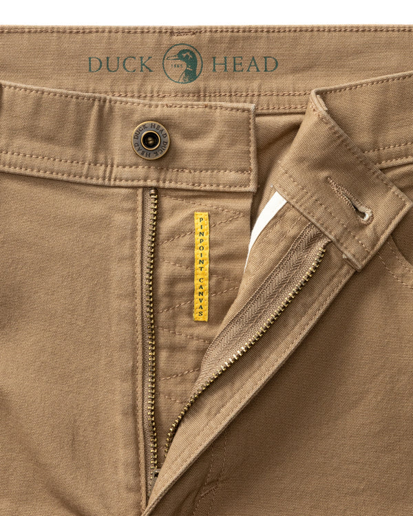 Classic Fit Pinpoint Canvas Five-Pocket - Claystone