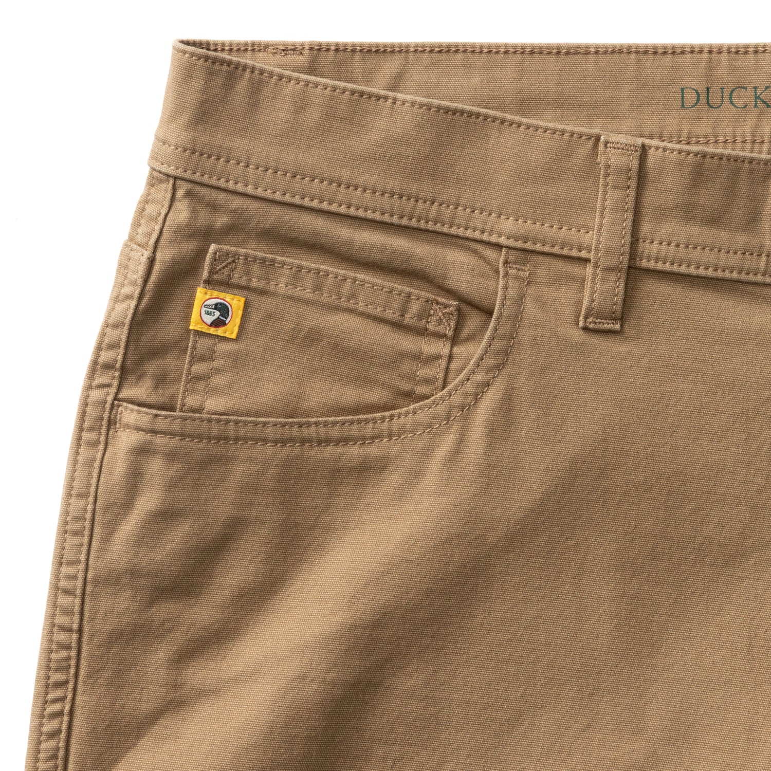 Classic Fit Pinpoint Canvas Five-Pocket - Claystone