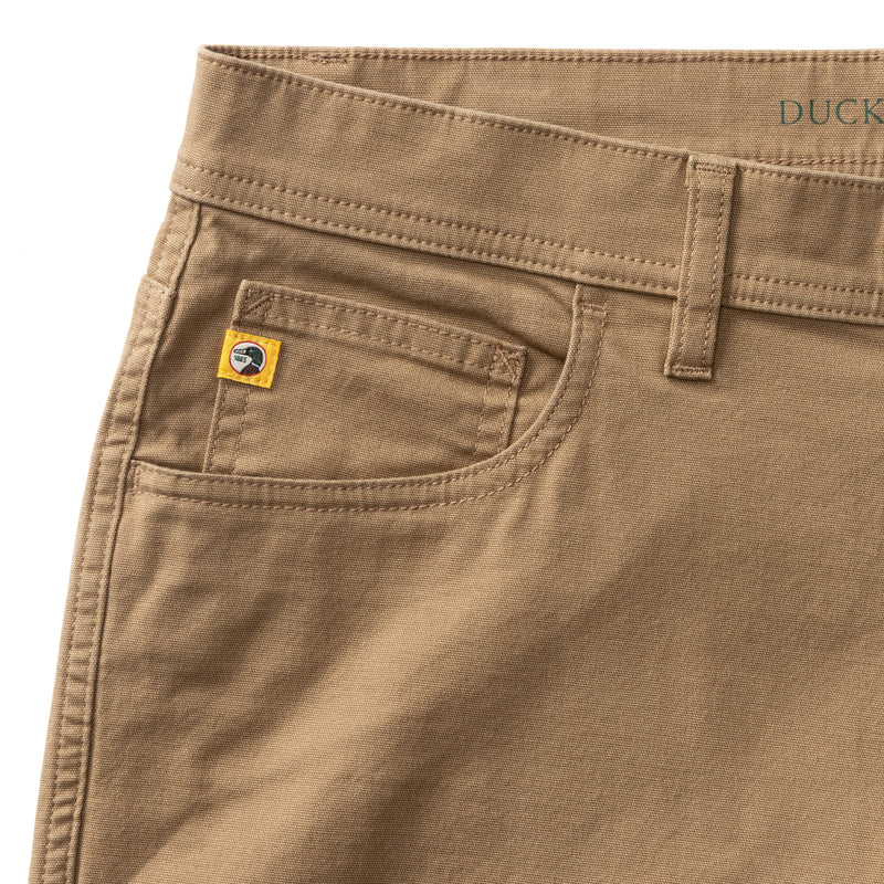 Classic Fit Pinpoint Canvas Five-Pocket - Claystone