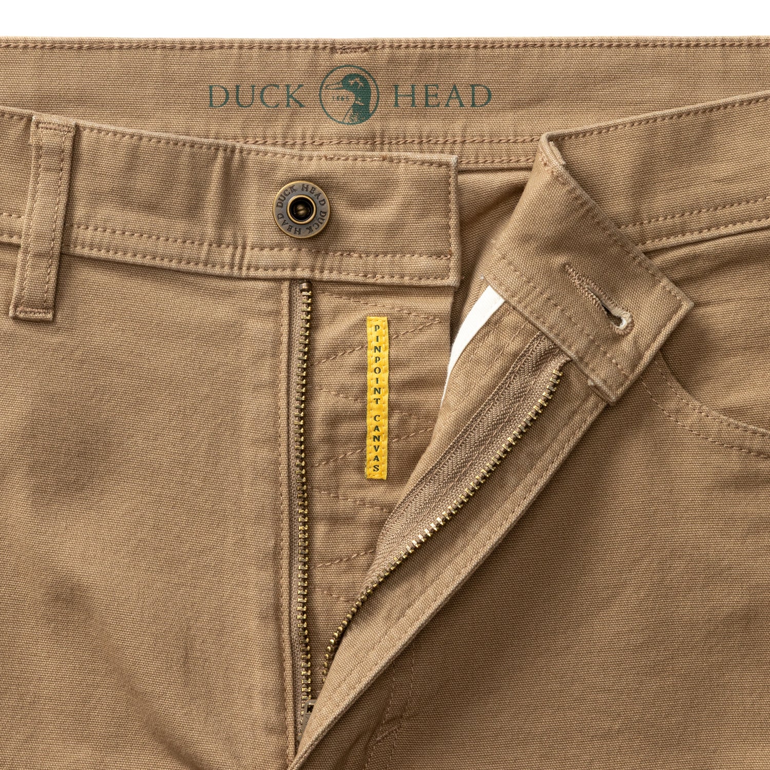 Classic Fit Pinpoint Canvas Five-Pocket - Claystone
