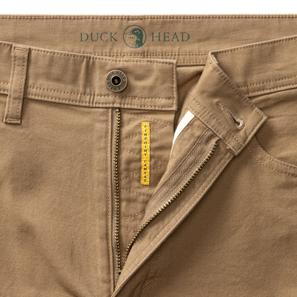 Classic Fit Pinpoint Canvas Five-Pocket - Claystone