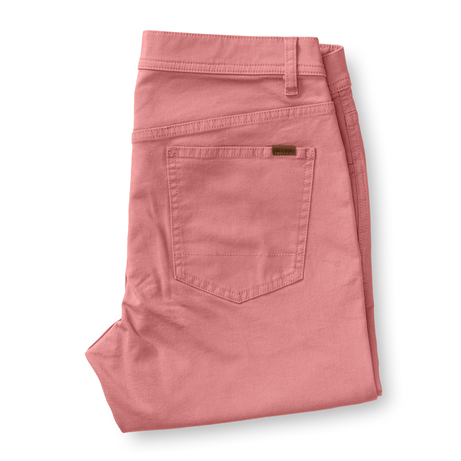 Classic Fit Pinpoint Canvas Five-Pocket - Washed Coral