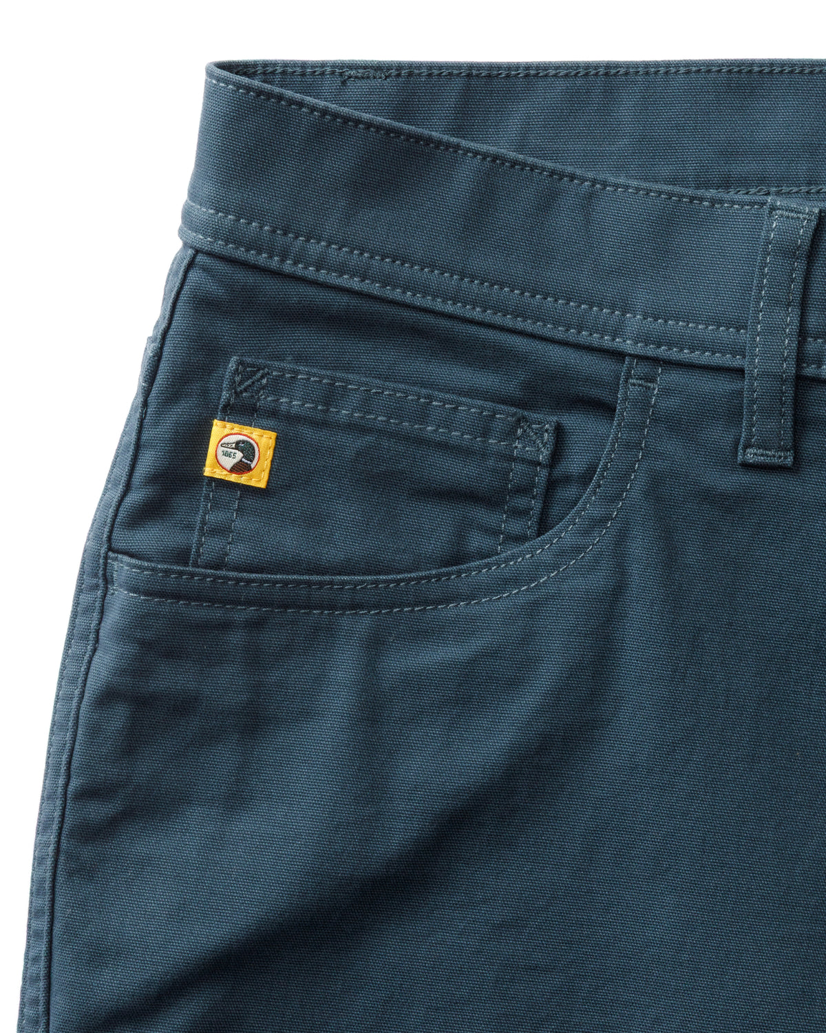 Classic Fit Pinpoint Canvas Five-Pocket - Midnight Navy