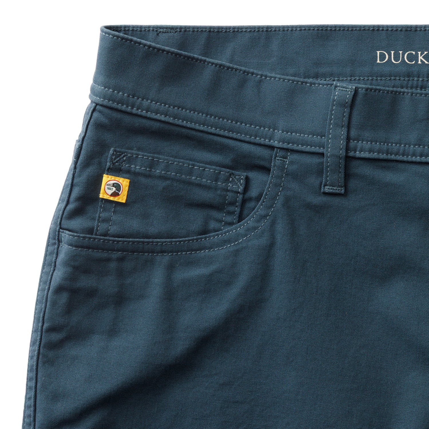 Classic Fit Pinpoint Canvas Five-Pocket - Midnight Navy