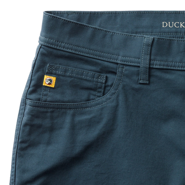 Classic Fit Pinpoint Canvas Five-Pocket - Midnight Navy
