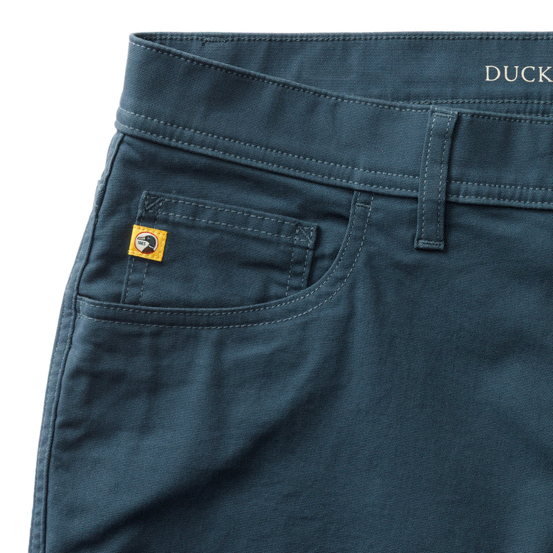 Classic Fit Pinpoint Canvas Five-Pocket - Midnight Navy