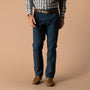 Classic Fit Pinpoint Canvas Five-Pocket - Midnight Navy