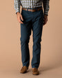 Classic Fit Pinpoint Canvas Five-Pocket - Midnight Navy