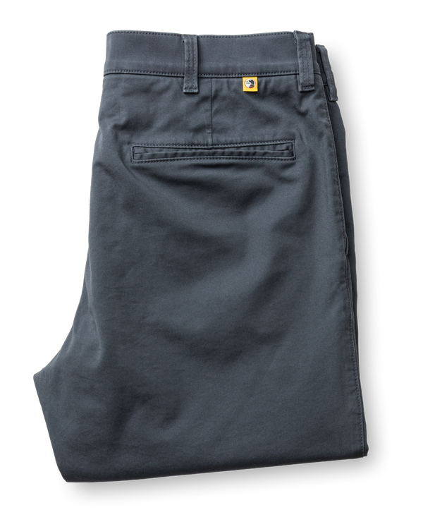 Slim Fit Gold School Chino - Washed Navy