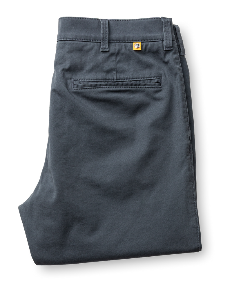 Slim Fit Gold School Chino - Washed Navy