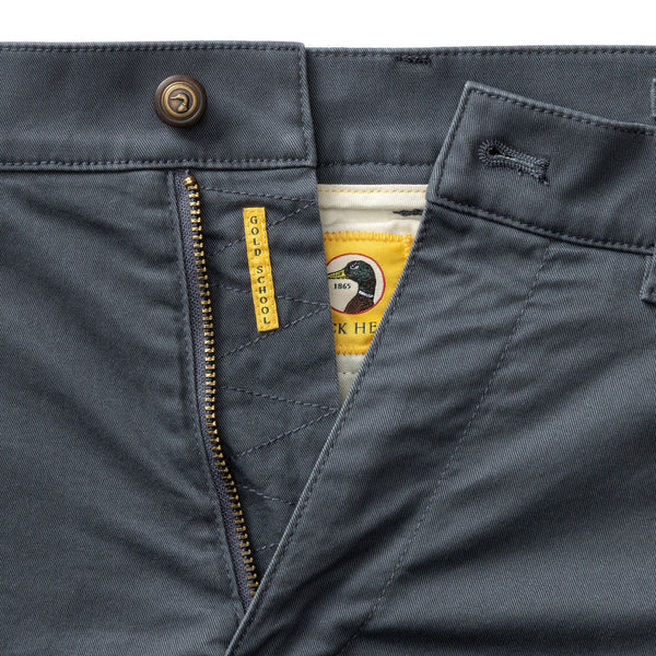 Slim Fit Gold School Chino - Washed Navy