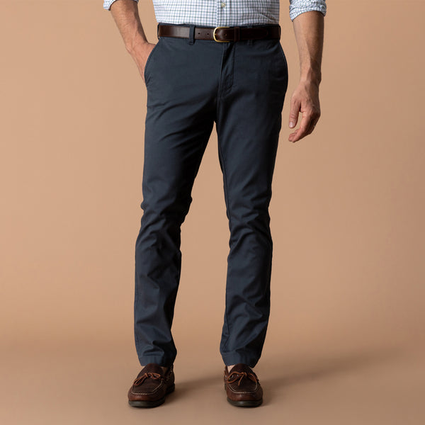 Slim Fit Gold School Chino - Washed Navy
