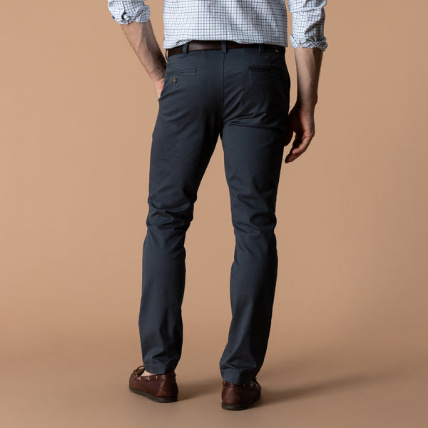 Slim Fit Gold School Chino - Washed Navy