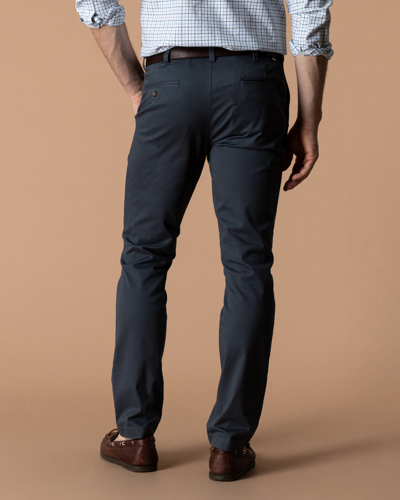 Slim Fit Gold School Chino - Washed Navy