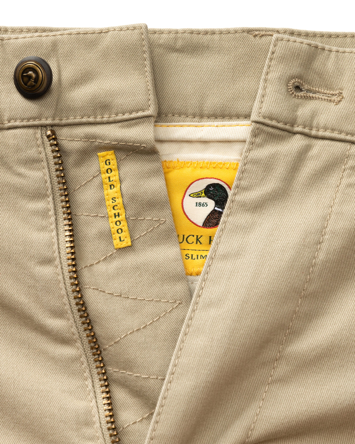 Slim Fit Gold School Chino - Khaki