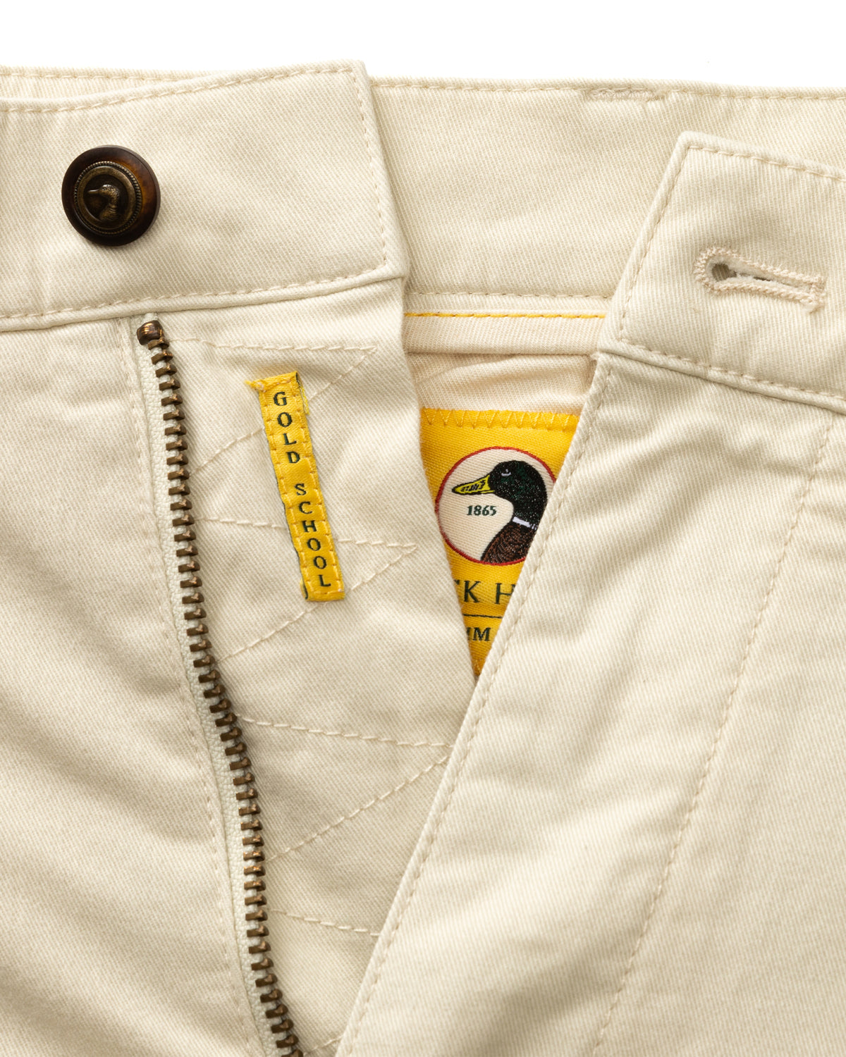 Slim Fit Gold School Chino - Stone