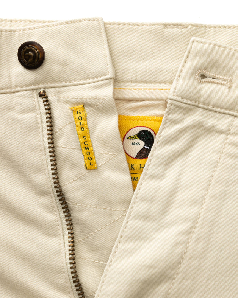 Slim Fit Gold School Chino - Stone
