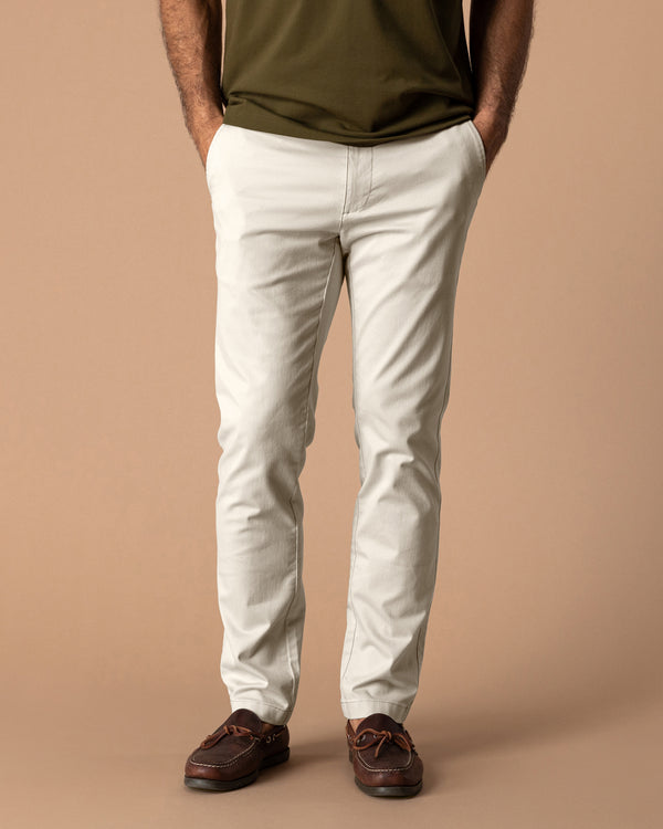 Slim Fit Gold School Chino - Stone