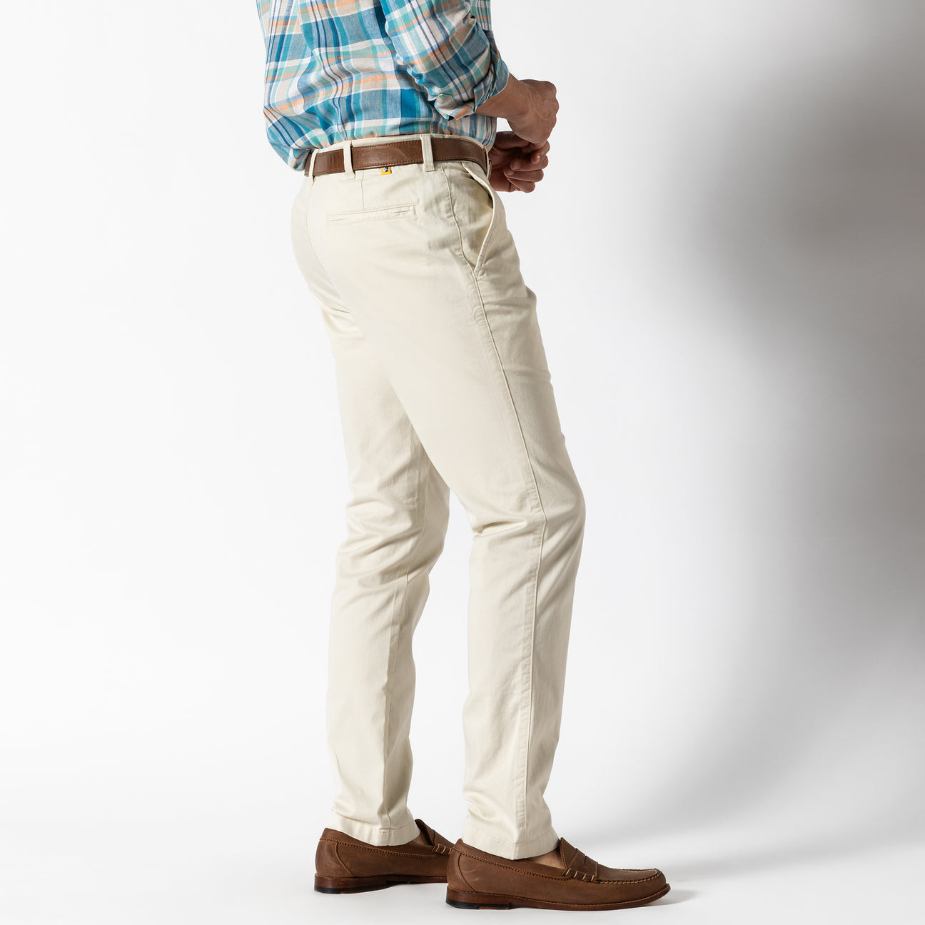 Slim Fit Gold School Chino - Stone