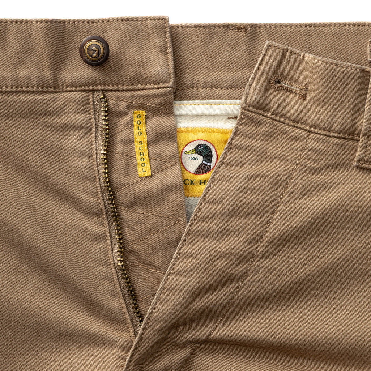 Slim Fit Gold School Chino - Rustic Brown