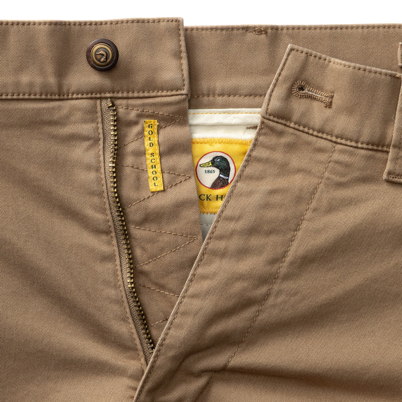 Slim Fit Gold School Chino - Rustic Brown