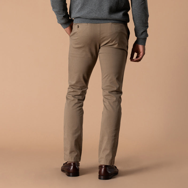 Slim Fit Gold School Chino - Rustic Brown