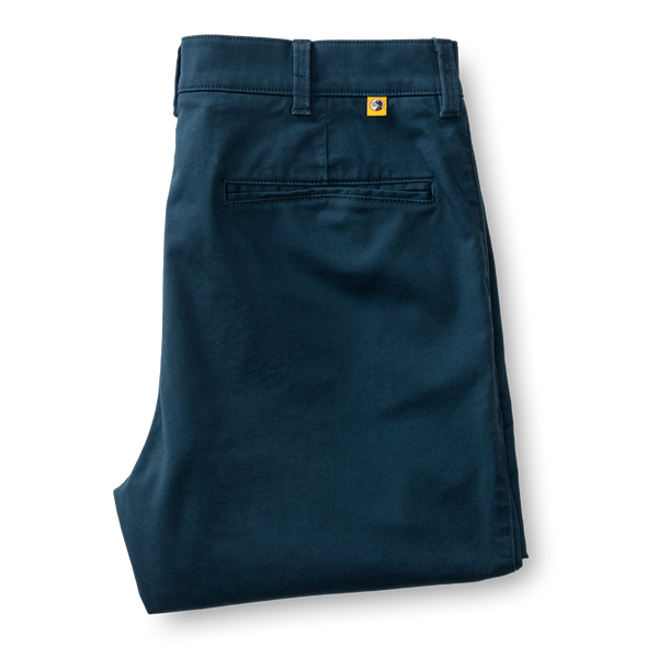 Slim Fit Gold School Chino - Mallard Blue