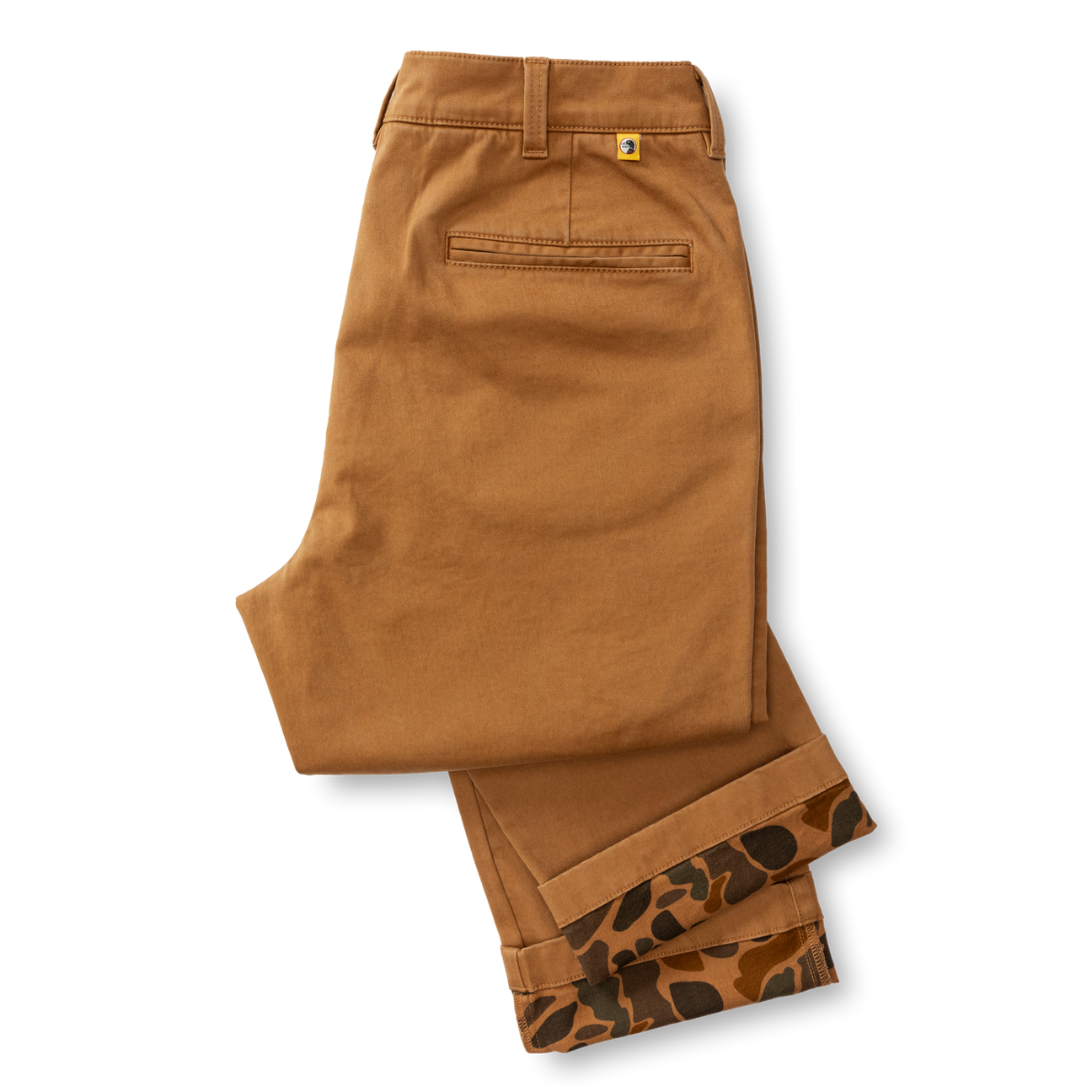 Classic Fit Brushed Back Gold School Chino