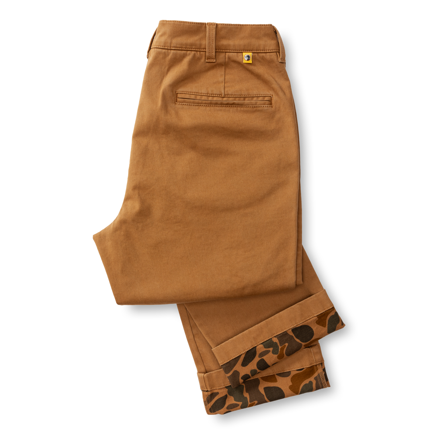 Classic Fit Brushed Back Gold School Chino