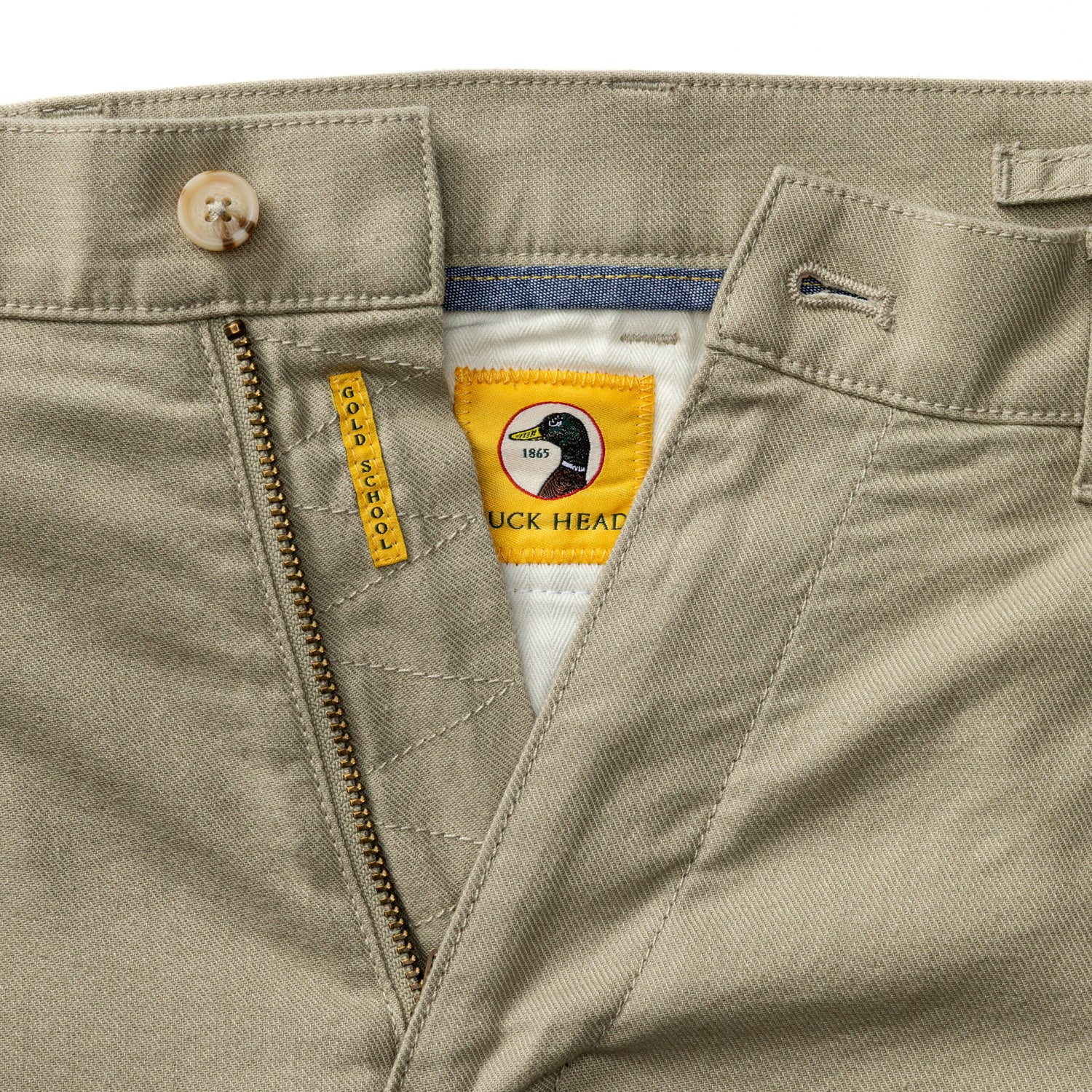 Classic Fit Linen Gold School Chino - Toasted Khaki