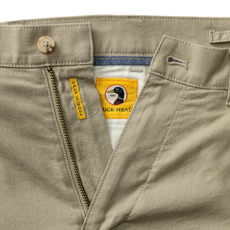 Classic Fit Linen Gold School Chino - Toasted Khaki